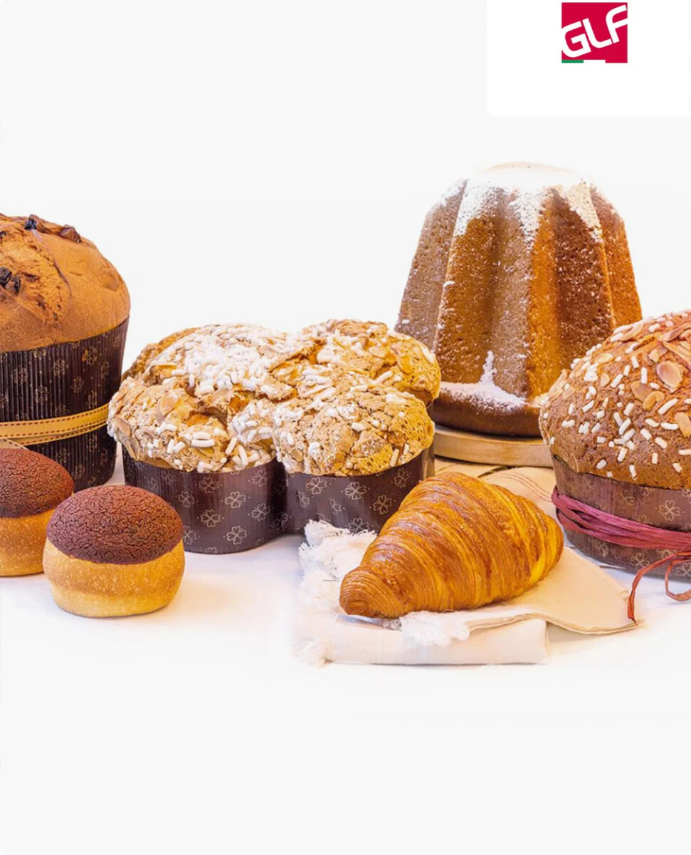 banner glf pandoro, panettone colomba veneziana e croissant